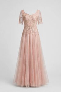 Blush Indo-Western Maxi Gown