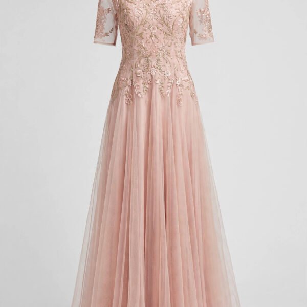 Blush Indo-Western Maxi Gown