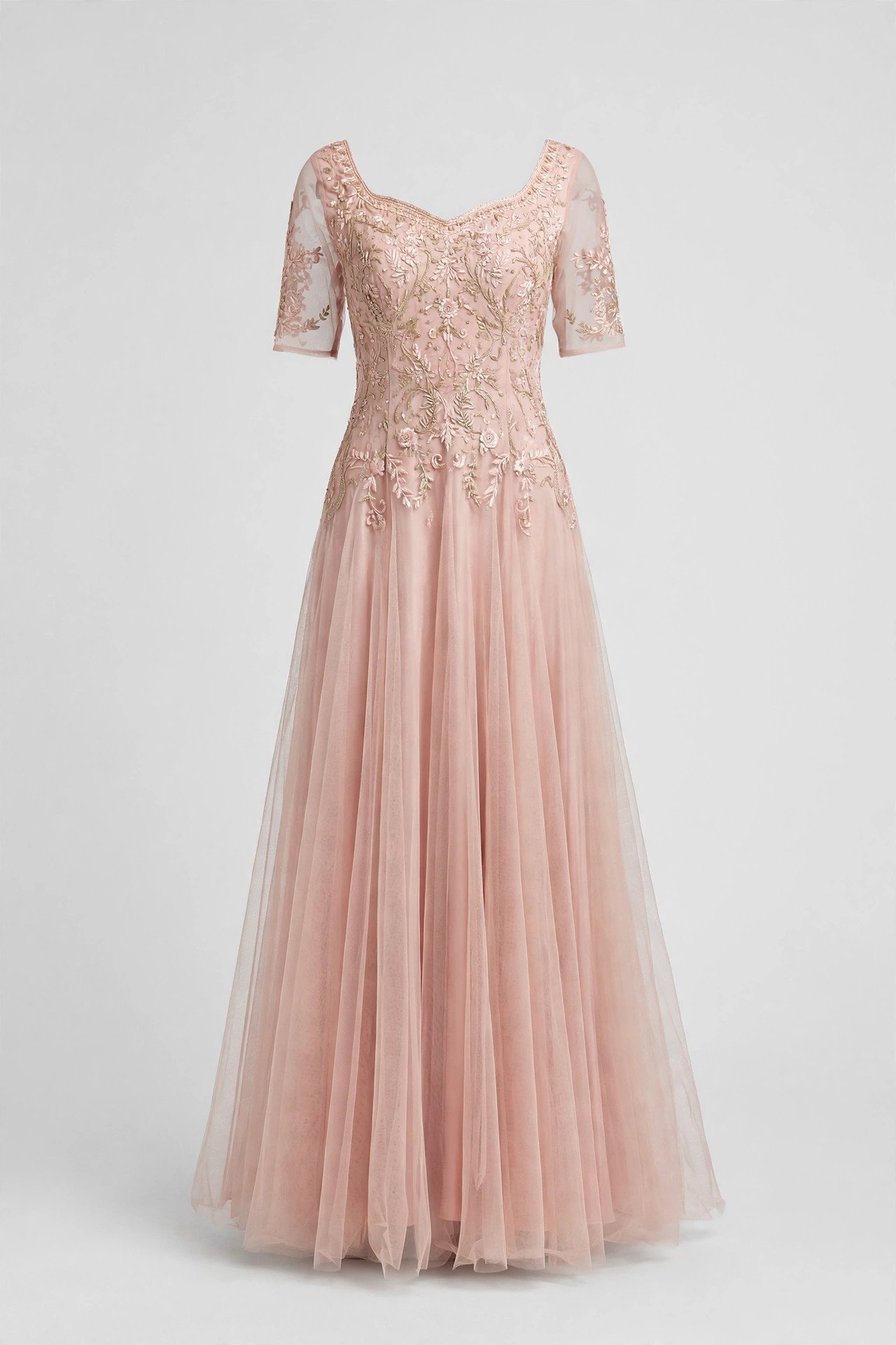 Blush Indo-Western Maxi Gown