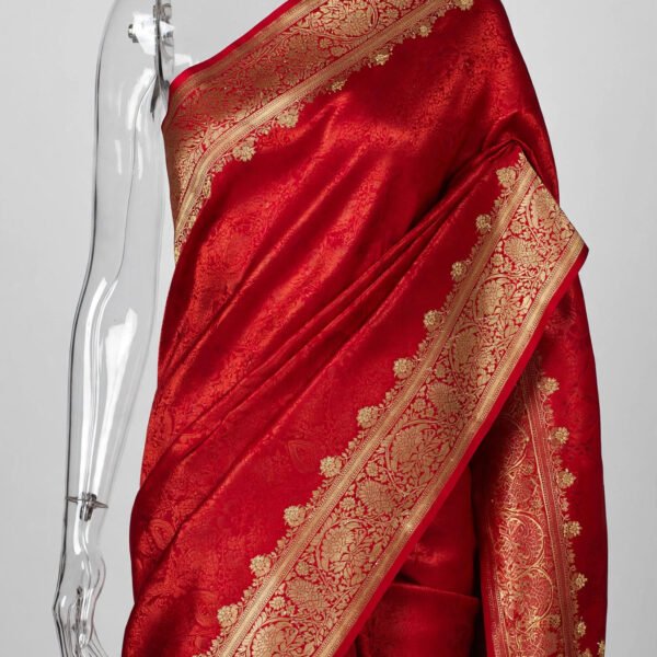 Royal Red Banarasi Silk Saree