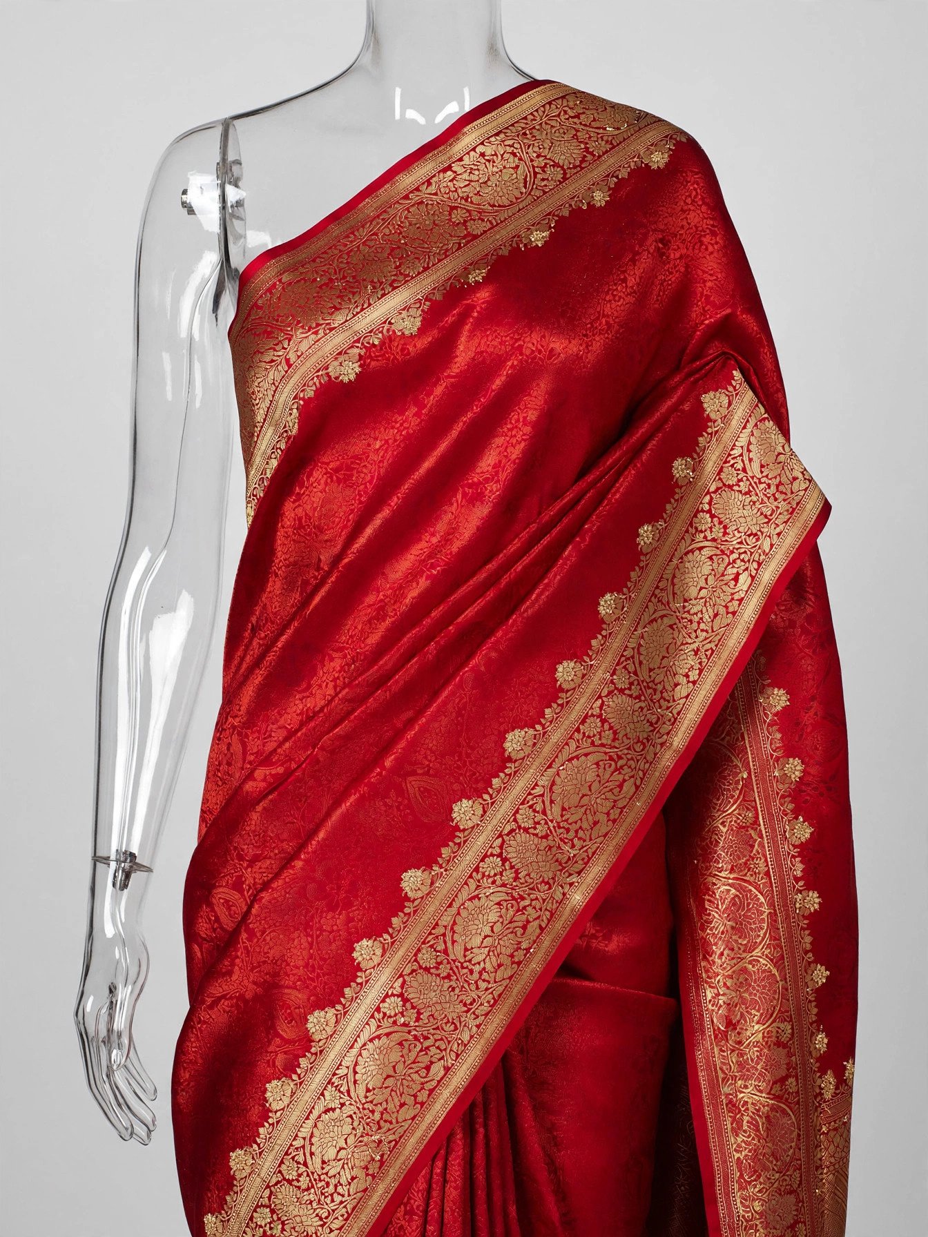 Royal Red Banarasi Silk Saree